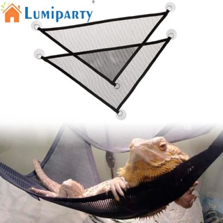 Lumiparty เปลตาข่ายแขวน ระบายอากาศ ของเล่น สําหรับสัตว์เลื้อยคลาน หนูแฮมสเตอร์ ปู จิ้งจก