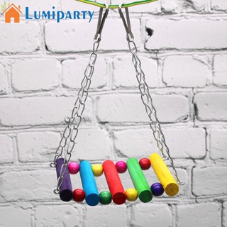 Lumiparty เปลสะพานไม้ อุปกรณ์เสริม สําหรับนกแก้ว