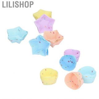 Lilishop Silicone Baking Cups  Cute Shapes Long Lasting Jello Mold for Ice Creams Puddings Donuts