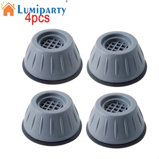 Lumiparty แผ่นยางกันลื่น กันสั่นสะเทือน สําหรับเครื่องซักผ้า ตู้เย็น 4 ชิ้น