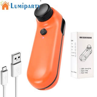 Lumiparty เครื่องซีลถุงสูญญากาศ ขนาดเล็ก แบบพกพา ชาร์จ Usb