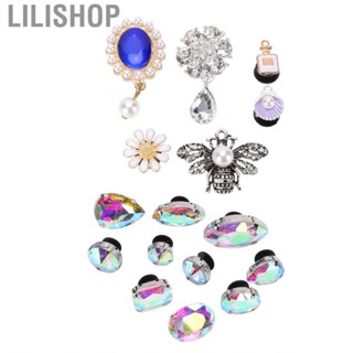 Lilishop Eyelet Grommet Pearl Rhinestone Durable Fashion Alloy Shoe  Hair Accessories