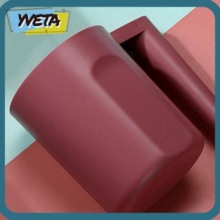 Yveta ที่เก็บแปรงสีฟัน พลาสติก พร้อมช่องระบายน้ํา ขนาดใหญ่ สีชมพู สําหรับห้องน้ํา