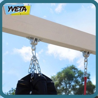 Yveta ตะขอแขวน เหล็กหล่อ รับน้ําหนักได้มาก 2400 ปอนด์ สีเงิน สําหรับแขวนในร่ม กลางแจ้ง