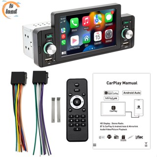 【IS】เครื่องเล่น Mp5 วิทยุ Mp4 บลูทูธ 5 นิ้ว 1 Din สําหรับ Carplay เชื่อมต่อโทรศัพท์มือถือ