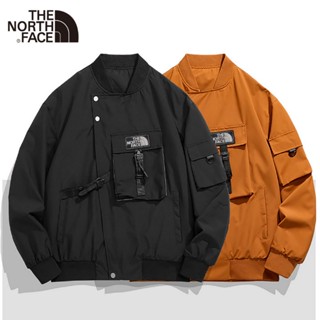 Thenorthface เสื้อแจ็กเก็ตลําลอง ปักลาย ทรงหลวม ระบายอากาศ ของแท้ 100% แฟชั่นสําหรับผู้ชาย