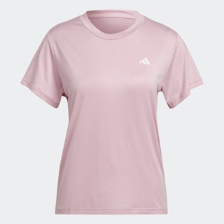 adidas เทรนนิง เสื้อยืดสไตล์มินิมอล AEROREADY Made for Training ผู้หญิง สีชมพู HM4487