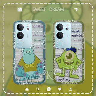  พร้อมส่ง เคสโทรศัพท์มือถือ TPU แบบนิ่ม ลายการ์ตูนมอนสเตอร์ สําหรับ VIVO V29 VIVO V29 5G 2023