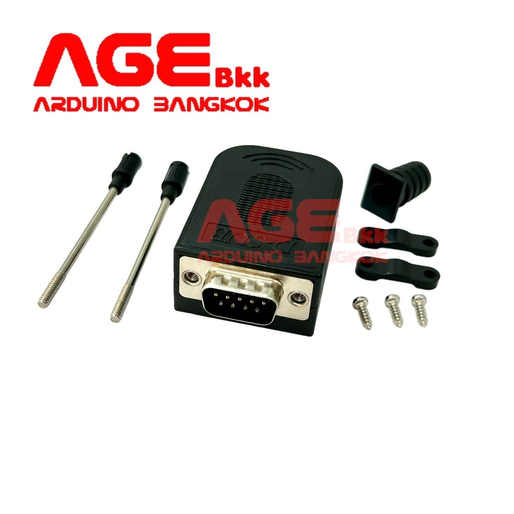 DB9 Connector RS232 Male Box with Screw Terminal Module ต่อสายไฟแบบขันสกรูตัวผู้