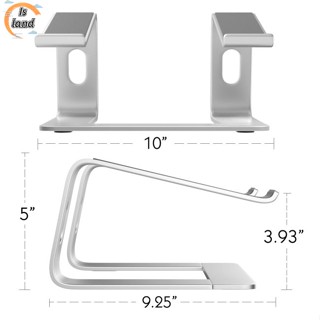 【IS】ขาตั้งแล็ปท็อป อลูมิเนียมอัลลอยด์ แบบพกพา ถอดออกได้ สําหรับคอมพิวเตอร์ โน๊ตบุ๊ค