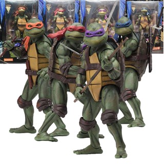 Neca โมเดลฟิกเกอร์ นินจาเต่า Mutant TMNT 1990 Film Edition Leonardo Raphael Michelangelo Donatello ของเล่นสําหรับเด็ก