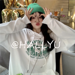 HALLYU  เสื้อผ้าผู้ญิง แขนยาว เสื้อฮู้ด คลุมหญิง สไตล์เกาหลี แฟชั่น  ทันสมัย High quality ins พิเศษ A98J32V 36Z230909