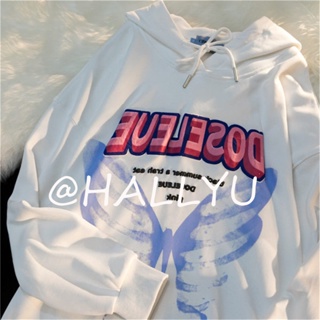 HALLYU  เสื้อผ้าผู้ญิง แขนยาว เสื้อฮู้ด คลุมหญิง สไตล์เกาหลี แฟชั่น  ทันสมัย คุณภาพสูง สวยงาม สวย A98J332 36Z230909