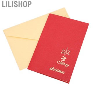 Lilishop Christmas Greeting Card With Envelope Three Dimensional Castle Shape