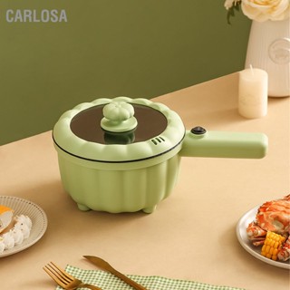 CARLOSA หม้อร้อนไฟฟ้ายาว MINI Non Stick มัลติฟังก์ชั่ไฟฟ้าสำหรับ Home Dorm Office CN Plug