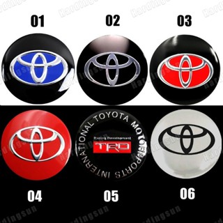 สติกเกอร์โลโก้ตราสัญลักษณ์ 56 มม. 4 ชิ้น สําหรับ TOYOTA