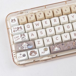 Meow Meow Keycaps MOA Profile Personalized Keycap For ANSI Layout Mechanical Keyboard Custom Key Cap Set