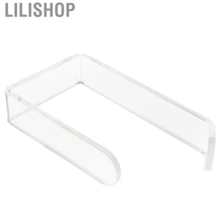 Lilishop Toilet Paper Holder No Drilling Acrylic Transparent Wall Mount BS