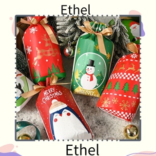 Ethel1 ถุงขนม ลายซานตาคลอส เกล็ดหิมะ ต้นคริสต์มาส 50 ชิ้น