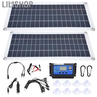 Lilishop Solar Panel Set Wide Application Charging Module USB 5V Dual Female