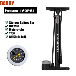 Darby เครื่องปั๊มลมยางจักรยาน แรงดันสูง 160PSI ขนาดเล็ก น้ําหนักเบา พร้อมบารอมิเตอร์