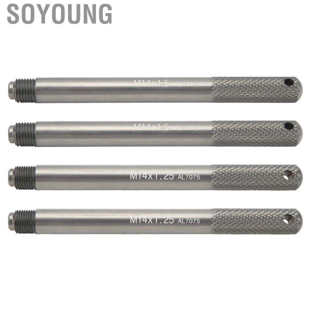 Soyoung 2pcs การจัดตำแหน่งล้อ Pin Hanger ชุดสตั๊ดคู่มือเครื่องมือสำหรับยางรถ Accesorios Automovil Dif M14x1.25 M14x1.5
