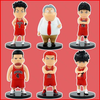 Ere1 โมเดลฟิกเกอร์ SLAM DUNK Q Version Sakuragi Kaede Ryota Hisashi ของเล่นสําหรับเด็ก เก็บสะสม 6 ชิ้น