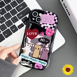 แมวแฟชั่นสีชมพู ครีมเคสโทรศัพท์นุ่มสำหรับiPhone 11 12 13 14 15 Pro Max 7 8 Plus XS Max XR X SE 2020 ฝาครอบซิลิโคนปลอก