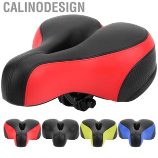 Calinodesign Mountain Bike Saddle Comfortable Leather Hollow‑Carved Spring GP