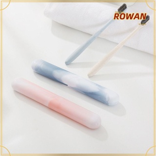 Rowans กล่องแปรงสีฟัน พลาสติก กันฝุ่น แบบพกพา ใช้ซ้ําได้ สําหรับตั้งแคมป์ เดินป่า ท่องเที่ยว 3 ชิ้น