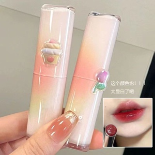 Spot second hair# USLIKE Lingguang lipstick moisturizes and moisturizes for a long time and is not easy to fade glass lip pure desire doodle hydrating lipstick student 8.cc