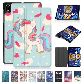 เคสหนัง ฝาพับแม่เหล็ก ลายเพ้นท์น่ารัก สําหรับ Lenovo Legion Y700 TB-320F Y700 2nd Gen Cover 8.8 นิ้ว Legion Y700 2022