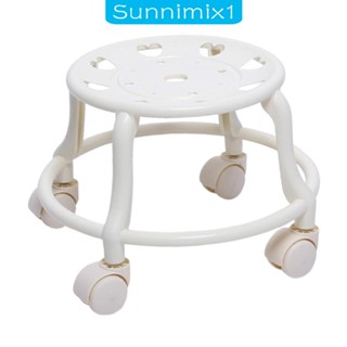 [Sunnimix1] เก้าอี้ล้อเลื่อน เสียงเบา ขนาดเล็ก เคลื่อนย้ายง่าย สําหรับสํานักงาน โรงรถ ฟิตเนส