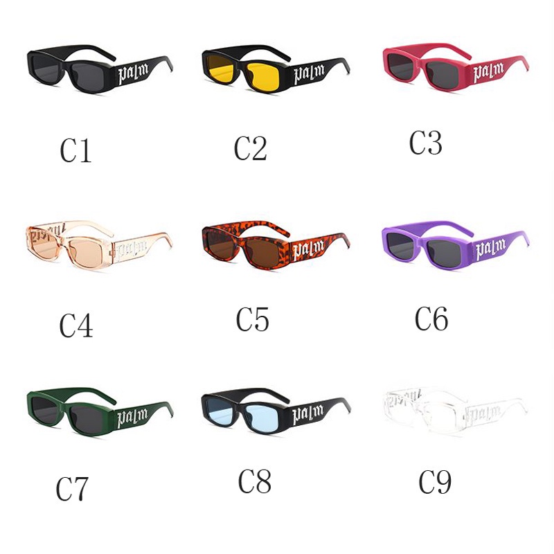 ✨New❗❗แว่นตาแฟชั่น แว่นตากันแดด ทรงสี่เหลี่ยม ทรงสวย แนวสตรีท UV400 รุ่นPalkmเล็ก