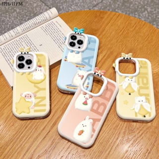 Compatible With Iphone 11 X XS Max 6 6S 7 8 Plus Pro เคสไอโฟน Cartoon Cute Pig Bear Rabbit เคส เคสโทรศัพท์ เคสมือถือ Protective Shell Full Back Cover Soft Cases Shockproof Casing