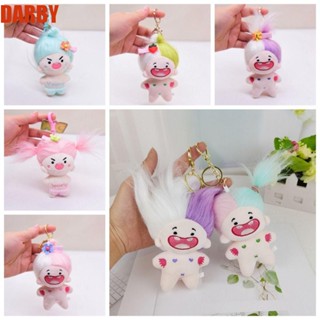 Darby พวงกุญแจ จี้ตุ๊กตาผ้าฝ้าย PP รูปฟันขาด ไม่มีเสื้อผ้า ขนนิ่ม Diy สําหรับห้อยกระเป๋า