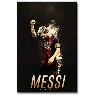 โปสเตอร์ศิลปะ รูปดาว ฟุตบอล Lionel Messi