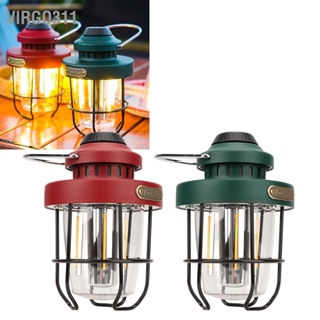 Virgo311 Retro LED Camping โคมไฟแบบพกพามัลติฟังก์ชั่นแบบชาร์จไฟเต็นท์สำหรับกลางแจ้ง