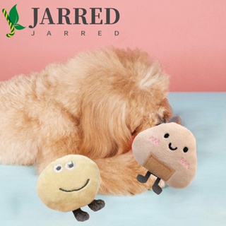 Jarred ของเล่นเคี้ยว ลูกบอลข้าวปั้น รูปขนมปังปิ้ง แบบนิ่ม ทนต่อการสึกหรอ สําหรับสัตว์เลี้ยง สุนัข 2023