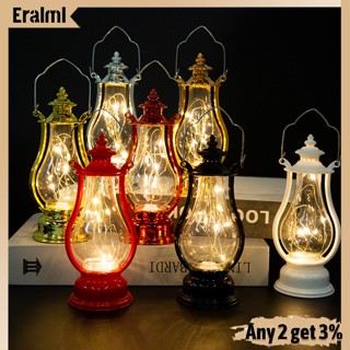 Eralml สายไฟ Led ทองแดง รูปหม้อไวน์ แบบพกพา สไตล์เรโทร สําหรับตกแต่งห้องนอน