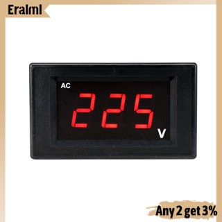 Eralml เครื่องวัดแรงดันไฟฟ้าดิจิทัล โวลต์มิเตอร์ 220V 380V จอแสดงผล Led AC ความแม่นยําสูง เครื่องมือวัดแบบเรียลไทม์