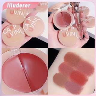 Two-color Lip Mud Dual-Purpose Matte Velvet ลิปสติกเนื้อแมท High-value Lip Glaze HO