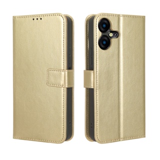 เคสหนัง PU ฝาพับ พร้อมช่องใส่บัตร ขาตั้ง สําหรับ Tecno Pova Neo 3 Tecno Pova Neo 3