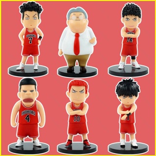 Yyds โมเดลฟิกเกอร์ SLAM DUNK Q Version Sakuragi Kaede Ryota Hisashi ของเล่นสําหรับเด็ก เก็บสะสม ของขวัญ 6 ชิ้น