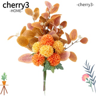 Cherry3 ดอกไม้ประดิษฐ์ ไฮเดรนเยียจําลอง สไตล์นอร์ดิก สําหรับตกแต่งบ้าน งานแต่งงาน