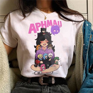 เสื้อยืด พิมพ์ลายกราฟฟิค Aphmau แฟชั่นฤดูร้อน สไตล์ญี่ปุ่น สําหรับผู้หญิง