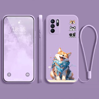 เคส OPPO RENO 6 6Z 5 4 3 2F OPPO A91 4G 5G เคสโทรศัพท์มือถือ ซิลิโคนนิ่ม กันกระแทก กันรอยกล้อง RENO6 RENO6Z RENO5 RENO4 RENO3 RENO2 F ลายสุนัขน่ารัก สําหรับ