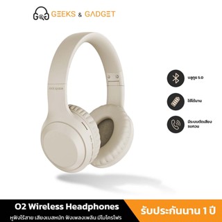 ROCK Wireless Headphones O2 หูฟังไร้สาย บลูทูธ 5.0 หูฟังบลูทูธ หูฟังตัดเสียงรบกวน เสียงเบสหนัก ชุดหูฟังบลูทูธไร้สาย