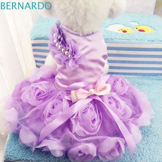 Bernardo ชุดเดรสเจ้าหญิงน่ารัก ขนาดเล็ก กลาง 2 สี สําหรับสัตว์เลี้ยง สุนัข แมว