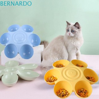 Bernardo ชามพลาสติก รูปดอกไม้ 6 ช่อง สําหรับใส่น้ําสัตว์เลี้ยง สุนัข แมว